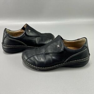 Finn Comfort Shoes Flagstaff Leather Loafers in Black Women’s Size 37/US 6-6.5